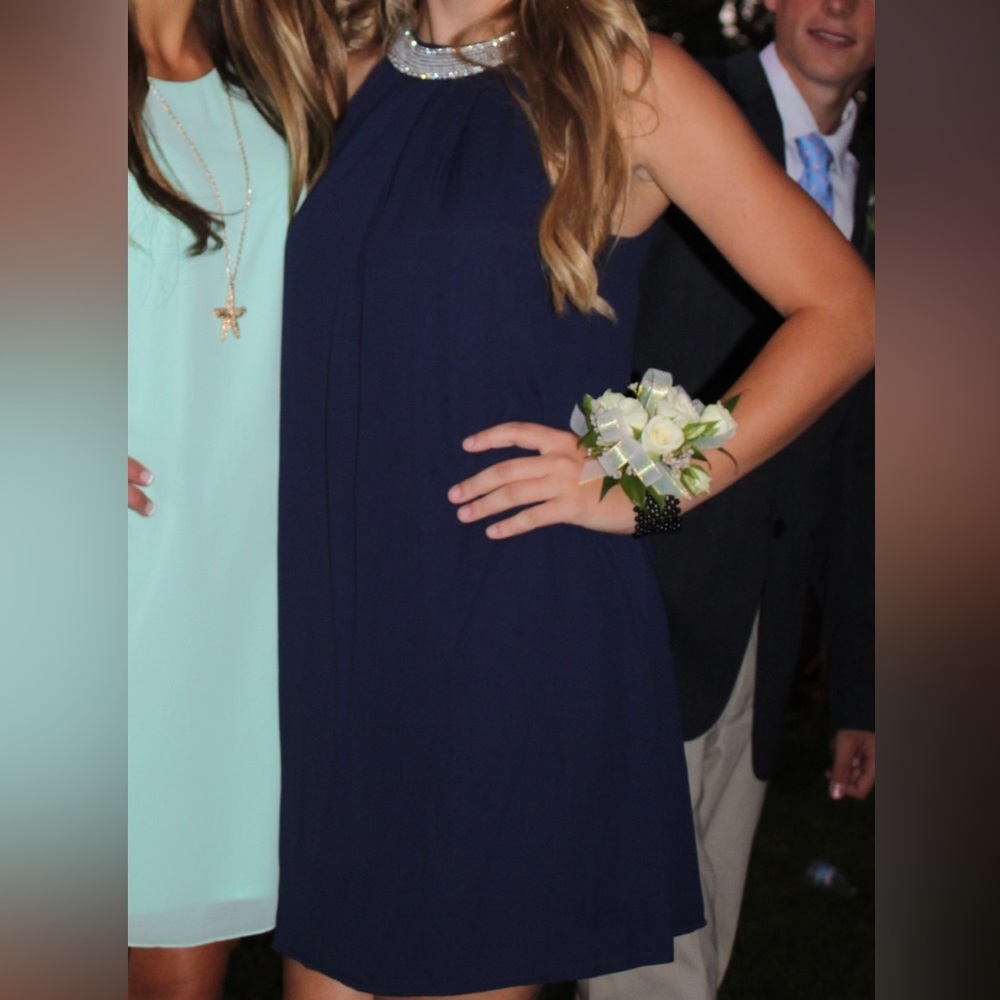 Emerald Sundae High Neck Sparkled Dress